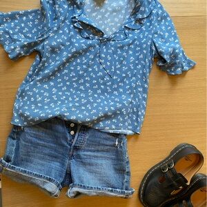 Sézane Pomme Blouse in EUC